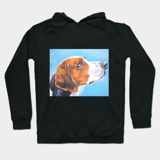 American Foxhound Fine Art Painting Hoodie by LASHEPARD